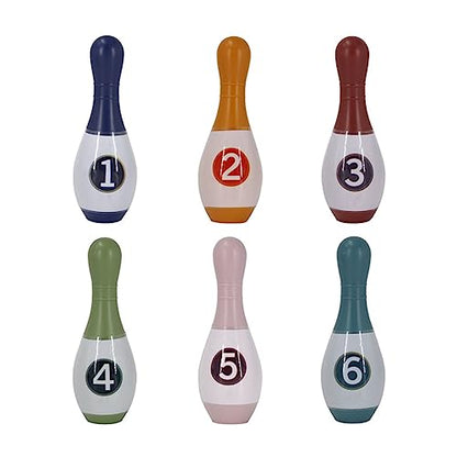RiToEasysports Premium Plastic Kids Bowling Set, Funny Educational Toy Bowling Pins and Balls for Gross Motor Skills and Hand Eye Coordination