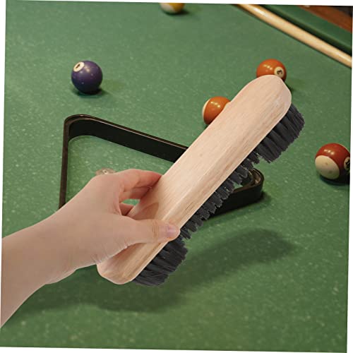 SUPVOX 2pcs Billiards Cleaning Brush Set Wooden Pool Table Sweeper Rail Brush for Dust Removal Essential Accessories for Pool Tables and Billiard Maintenance