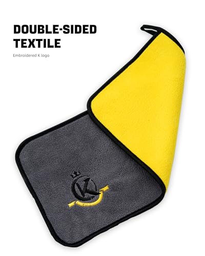 KONLLEN Billiards Billiard cue Towel - 100% Cotton Black 8-Ball Pool Cue Clean Towel Maintenance Accessories Cleaning Set Shaft Wax + Cleaning Powder + - color: Yellow-2 pcs