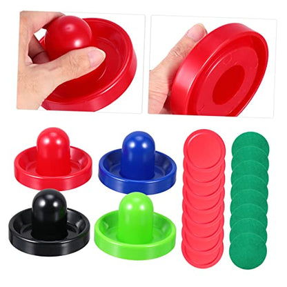 VANZACK 2sets Air Hockey Pucks of Replacement Accessories for Game Tables Includes Felt Pucks Lightweight Sturdy for Air Hockey Tables