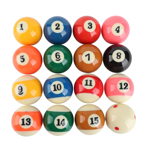 16pcs 57.2mm Standard Billiard Ball Set Professional Small Resin Pool Ball Set