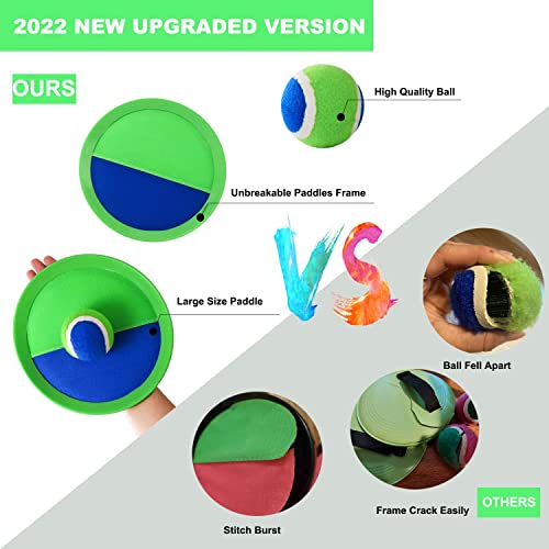 Catch Ball Game for Kids-Beach Toys Backyard Lawn Toss and Catch Games -Upgraded Version Throw Sticky Balls and Catch Game Toys for Kids Boys Girls Adults Family Outside Gifts - color: Bule