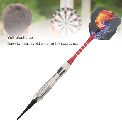 Tbest 3PCS Soft Tip Darts for Beginners,Tip Darts Set Plastic Professional Indoor Darts Set with Aluminum Shafts for Electronic Dartboard Games