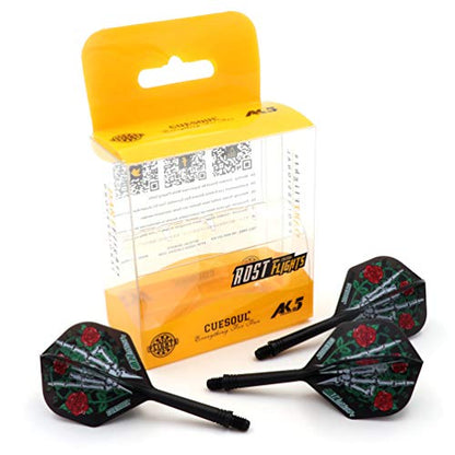 CUESOUL Jazz-Metal ROST Integrated Dart Shaft and Flights Standard Shape,Set of 3 pcs - color: CS-JMAK51XSMG