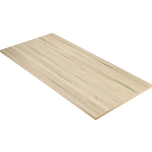 Kaboon Universal Tabletop 45.67"x23.62", Solid One-Piece Melamine Table Top, Double Desk L-Desk DIY, Home and Office, Oak/Grey Tone - color: Oak, size: 46x24