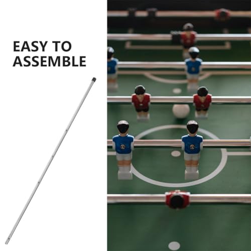 POPETPOP 2pcs Foosball Table Replacement Rods Durable Iron Operation Poles for Table Soccer Easy Install Accessories for Boy Girl Adults