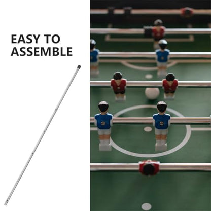 POPETPOP 2pcs Foosball Table Replacement Rods Durable Iron Operation Poles for Table Soccer Easy Install Accessories for Boy Girl Adults