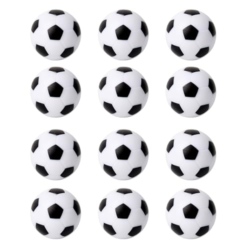 GSE Games & Sports Expert 6/12-Pack Foosball Table Replacement Balls, 36mm(1.42") Tabletop Soccer Football Balls for Foosball Table Accessories - color: White-12 Pack