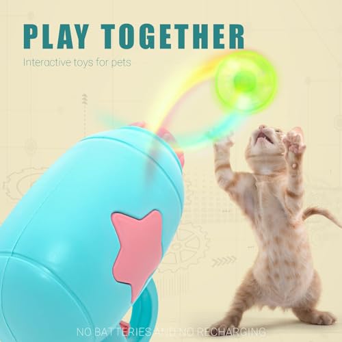 Cat Fetch Toy, Interactive Flying Cat Toy with 36 Propellers, Kitten Tracks Toy for Training Hunting Chasing(only Flying Propellers) - color: only 36 Propellers