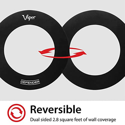 Viper Defender Backboard & Sisal/Bristle Steel Tip Dartboard Bundle - style: Premium