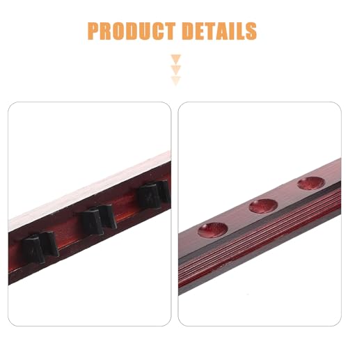Toyvian Decorative Wall-mounted Billiard Pole Rack Cue Holder for Pool Cues with Easy Installation and Practical Display for Billiard Table Accessories Red
