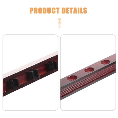 Toyvian Decorative Wall-mounted Billiard Pole Rack Cue Holder for Pool Cues with Easy Installation and Practical Display for Billiard Table Accessories Red