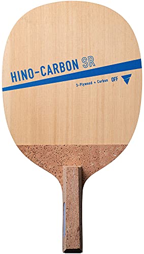 Victoras Hino-Carbon Table Tennis Racket Japanese Style Pen Holder for Attack - style: Penhand Attack Japanese Style (Round Shape)