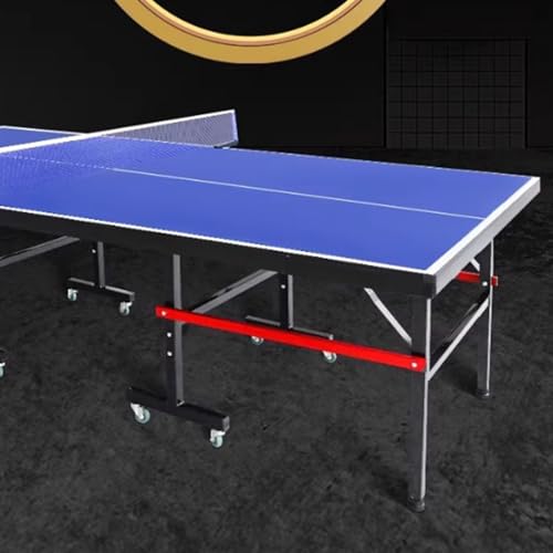 Weatherproof Outdoor Ping Pong Table, Competition Grade Indoor Outdoor Table Tennis Table with Mobile Wheels and Full Net Set - color: I