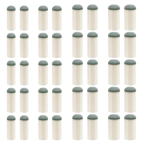 40 Pcs Slip On Pool Cue Tips, 4 Sizes 9mm/10mm/12mm/13mm Tacos De Billar, Pools Stick Tip Pools Table Accessories Pool Cue Tips Replacement Kit