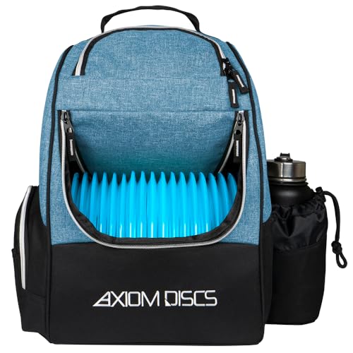 Axiom Discs Shuttle Disc Golf Backpack Bag (Choose Your Style and Color) - color: Heather Teal, style: Without Velcro Side Panel