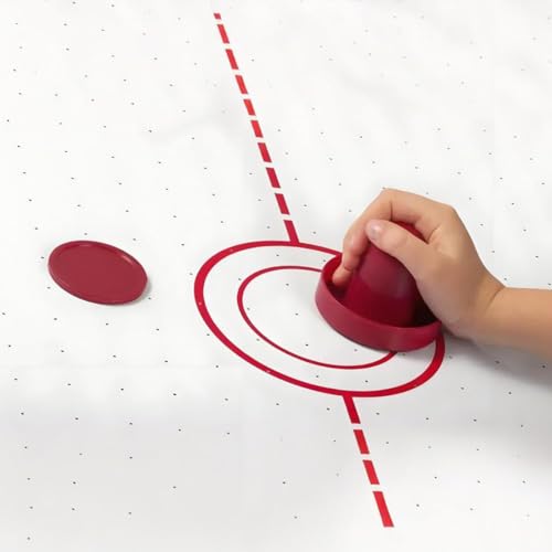 Air Hockey Set - 2 Air Hockey Pushers and 4 Air Hockey Pucks for Game Tables | Replacement Air Hockey Paddles and Pushers | Perfect Accessories for Air Hockey Games (2 Striker, 4Pucks) - size: Medium