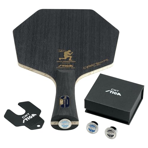 STIGA Cybershape Carbon CWT Truls Edition Table Tennis Blade with Custom Weight Technology I Superior Control & Enhanced Grip for Offensive Play - style: Cybershape Carbon CWT Truls Edition - Pen/Penhold