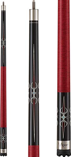Viper by GLD Products Sinister 58" Pool Cue - color: Black with Burgundy, size: 20 Ounce