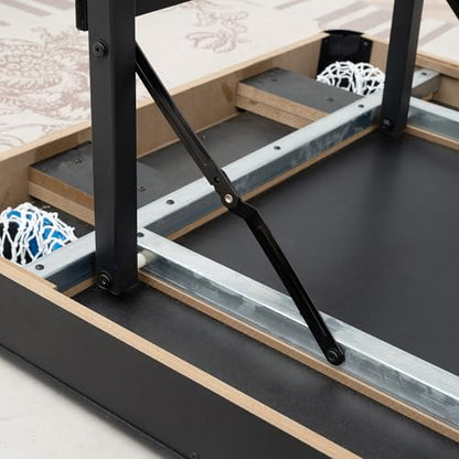 Pool Table for Game Room, 6FT Billiard Table with Balls, Cues, Chalk & Rack, MDF Game Table with Wooden Frame for Home, Office, Bar, Family Entertainment Center and Kids Playroom