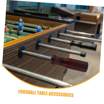 BESTonZON 2pcs Table Soccer Part Solid Wood Handles Replacement Foosball Machine Rods Enhance Grip Stability
