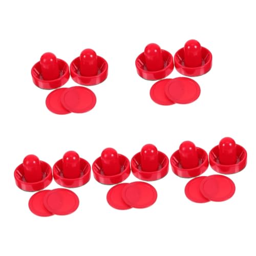 Abaodam 5sets Table Ice Hockey Game Kit Air Hockey Tabletop Pucks Handles Paddles Ice Paddles Game Accessories Family Party Fun Easy to Play