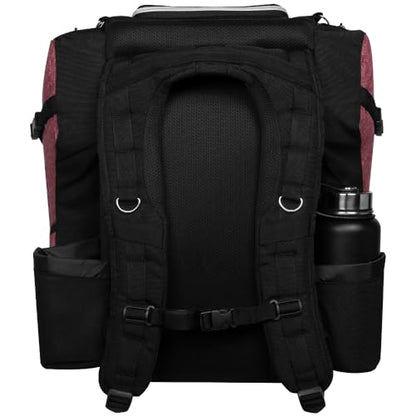 Axiom Discs Voyager Lite Backpack Disc Golf Bag (Choose Your Favorite Color) - color: Heather Red, style: V2