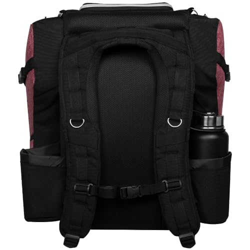 Axiom Discs Voyager Lite Backpack Disc Golf Bag (Choose Your Favorite Color) - color: Heather Red, style: V2