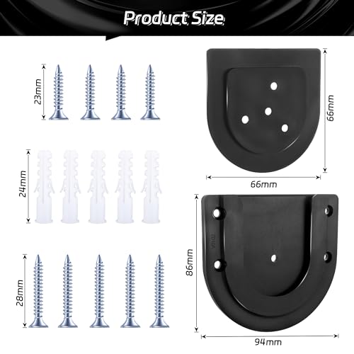CyeeLife Dartboard Mounting Bracket,Dartboard Bracket Hanging Dartboards Professional,Black - size: U Shaped