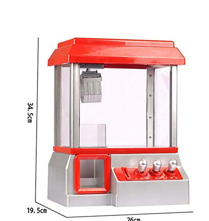 Large Claw Toy Grabber Mini Arcade Machine with Lights & Sounds - Electronic Claw Toy Grabber Machine, Animation, Authentic Arcade Sounds for Exciting Play – with Volume Control Switch