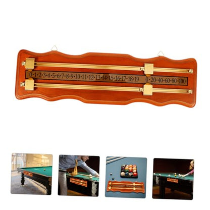 Snooker Billiard Scoreboard Portable Scorekeeper for Game Night Elegant Density Board Metal Construction