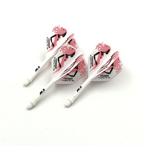 CUESOUL ROST Integrated Dart Flight and Shafts Meduim/Small/Large - color: Sexy Queen, size: Size M-28mm