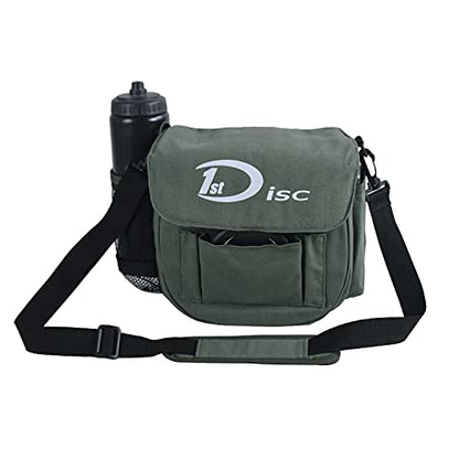 Disc Golf Set- Putter, Mid-Range, Driver, Mini Disc, Towel with Bag - color: Green