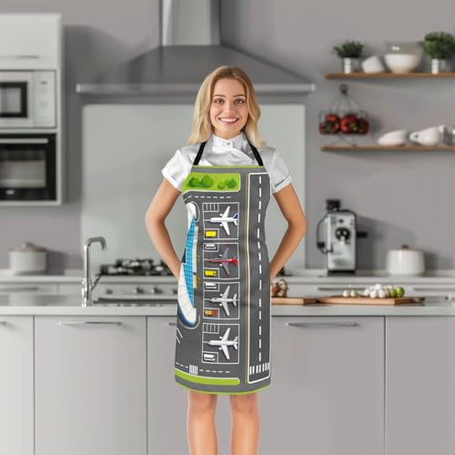 Castle Fairy Basketball Kitchen Apron - color: Airplane