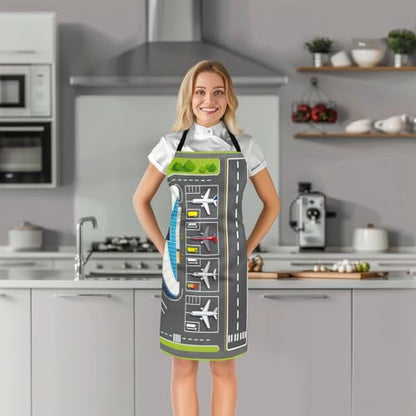 Castle Fairy Basketball Kitchen Apron - color: Airplane
