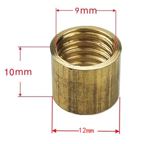 10 Pieces Billiard Cue Ferrules Billiard Stick Ferrule Snooker Pool Repair Parts Snooker Pool Cue Ferrules for DIY Billiard - size: 12mm