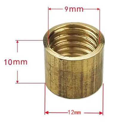 10 Pieces Billiard Cue Ferrules Billiard Stick Ferrule Snooker Pool Repair Parts Snooker Pool Cue Ferrules for DIY Billiard - size: 12mm