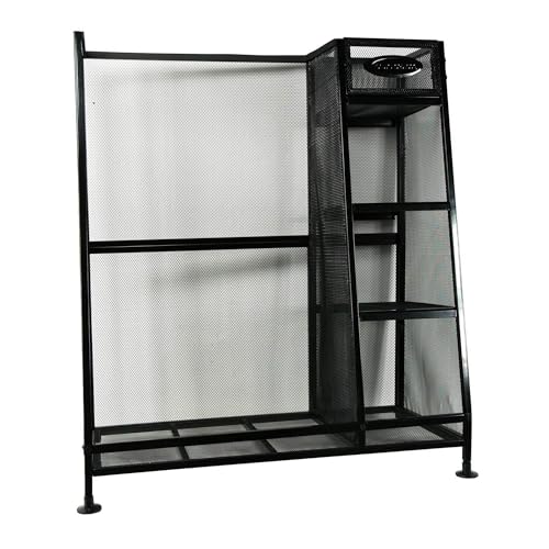 Suncast Golf Bag & Golfing Equipment Heavy-Duty Metal Organizer Rack w/ 3 Storage Shelves
