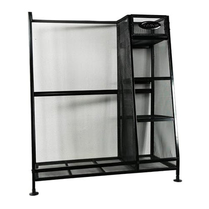 Suncast Golf Bag & Golfing Equipment Heavy-Duty Metal Organizer Rack w/ 3 Storage Shelves