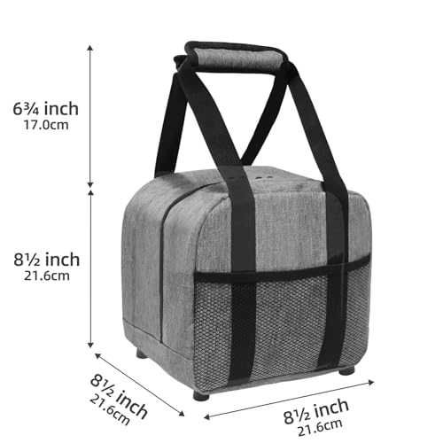 ALSLEA Single Bowling Ball Bag 1 Ball Extra Ball Organizer with Padded Ball Holder, Portable Small Zipper Case with Mesh Pocket, Bowling Gifts for Men, Kids, Beginners (Gray)