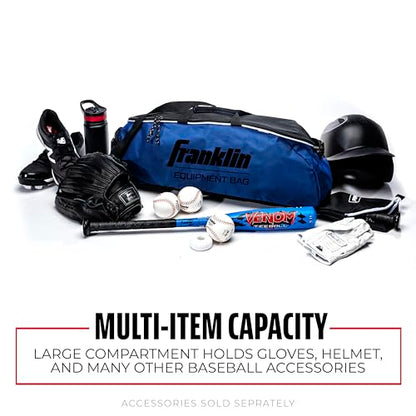 Franklin Sports Youth Baseball + Softball Bat Bag - Boys + Girls Tee Ball, Softball + Baseball Bag for Kids - color: Navy