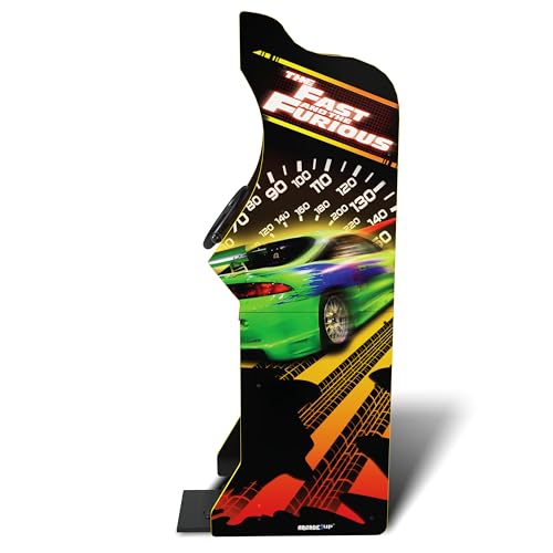 ARCADE1UP The Fast & The Furious Deluxe Arcade Game for Your Home, with 5-Foot-Tall Stand-up Cabinet, 2 Classic Games, and 17-inch LCD Screen