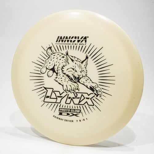 Innova Proto Glow DX Lynx Disc Golf Fairway Driver, Glows in the Dark, May Vary from Image - size: 164-166 grams
