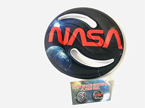 Aeromax NASA Space Saucer Foam Flying Disc Worm Logo 1 Piece (FD-E) - style: NASA Worm