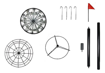 PDGA Approved HIAARO PRO Disc Golf Basket, Portable Disc Golf Target with Heavy Duty 24 Chains, Professional Disc Golf Basket - style: PRO Single basket