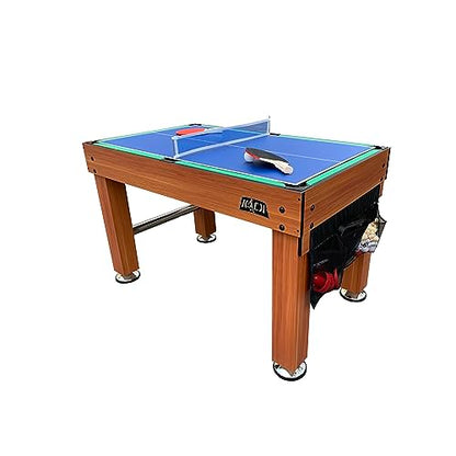 KICK Decagon 55" 10-in-1 Multi-Game Table - color: Brown