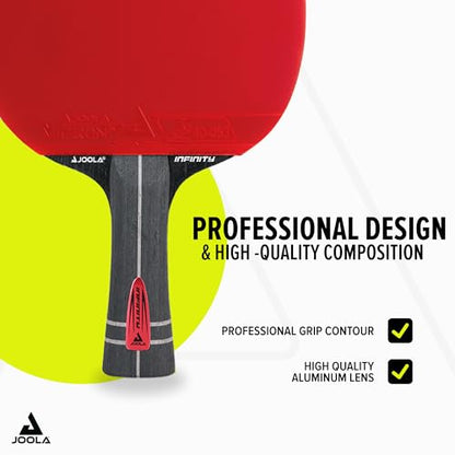 JOOLA Table Tennis Bat Infinity ITTF Approved Professional Carbon Table Tennis Bat for Advanced Players - with High-Tech Fibre, 7-Layer Bat Blade