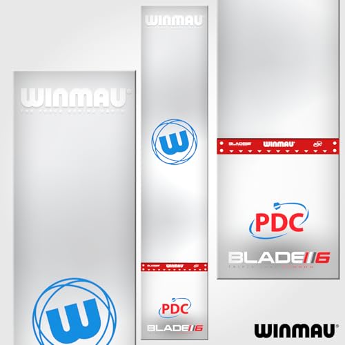 WINMAU Dart Mat with Throw Line for Soft Tip and Steel Tip - Available in Outshot and Clearzone Style - style: Clearzone