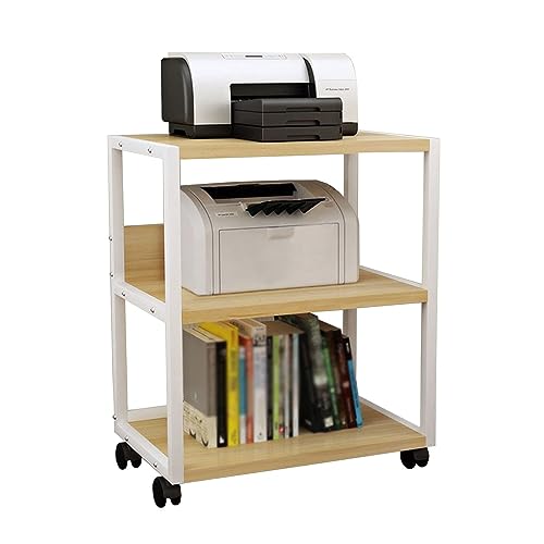 AV Media Stand Corner Shelf Wooden Corner Component Cabinet Stereo Audio Rack Tower Perfect For DVD Player/Game Console/TV Box/Cable Box/WiFi Router,3 Tier ( Color : White , Size : 50x40x75cm ) - color: White