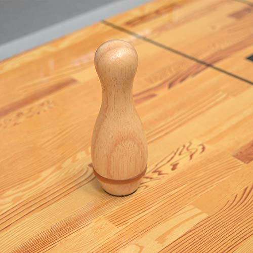 CROWN ME Shuffleboard Bowling Pin Set - style: solid-wood